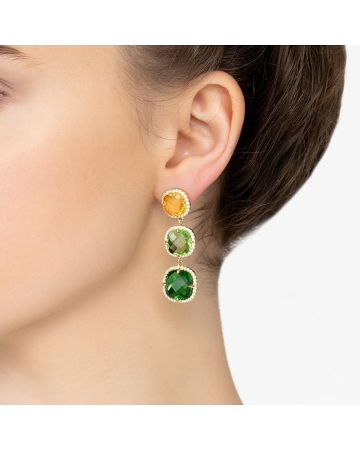 Latelita London Green Knightsbridge Earrings Citrus
