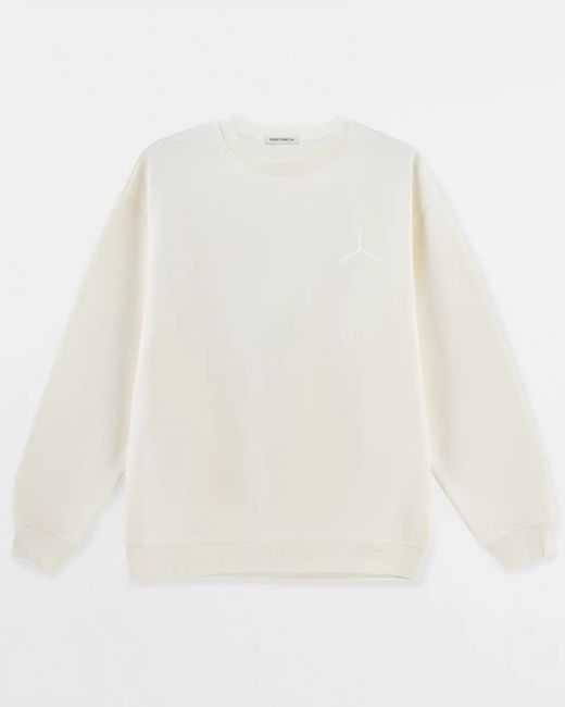 Saint One Co. White Neutrals Prima Octo Sweatshirt Vanilla for men