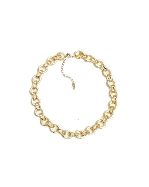 Adriana Pappas Designs Metallic Golden Circles Necklace