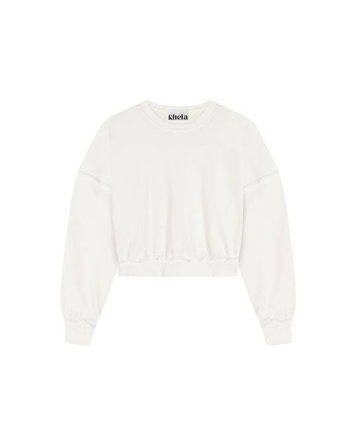 Khéla the Label White Lovestruck Sweatshirt In