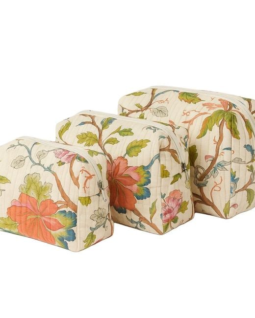 Conscious Yoga Collective Metallic The Floral Cotton Travel Set