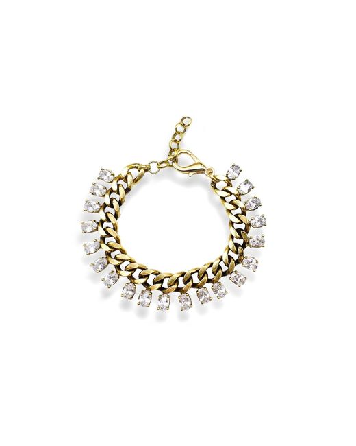 Bayemeyc Metallic Dia Noche Crystal Bracelet