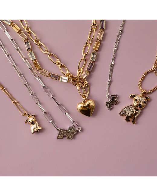 Cloud Haven Metallic Mini Cz Bulldog Pendant Necklace