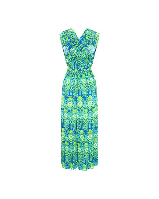 Beatrice von Tresckow Green Peacock Eye Lulu Multi Dress