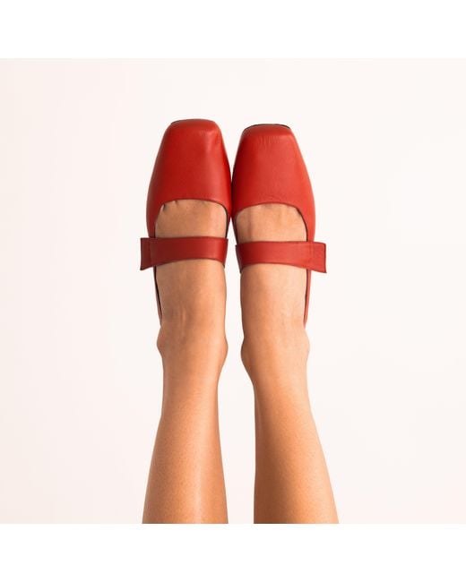 Mafalda Red Tami Mary Janes