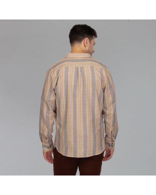 Vustra Brown Khakhi Check for men
