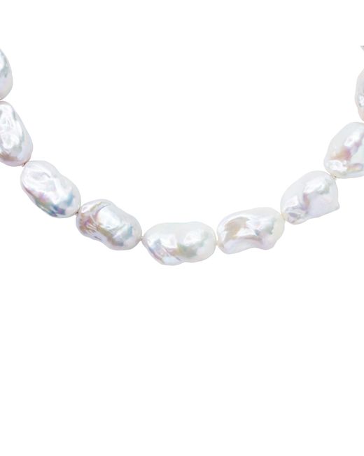 Bombyx House Metallic Extra Large Baroque Pearl Necklace