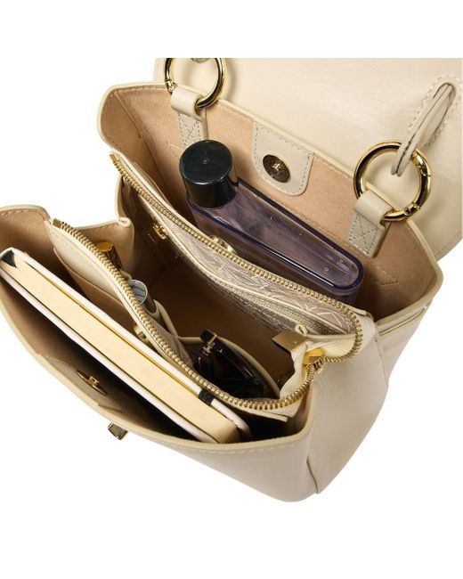 Kerikit England Natural Neutrals Florence Small Cream Leather Backpack