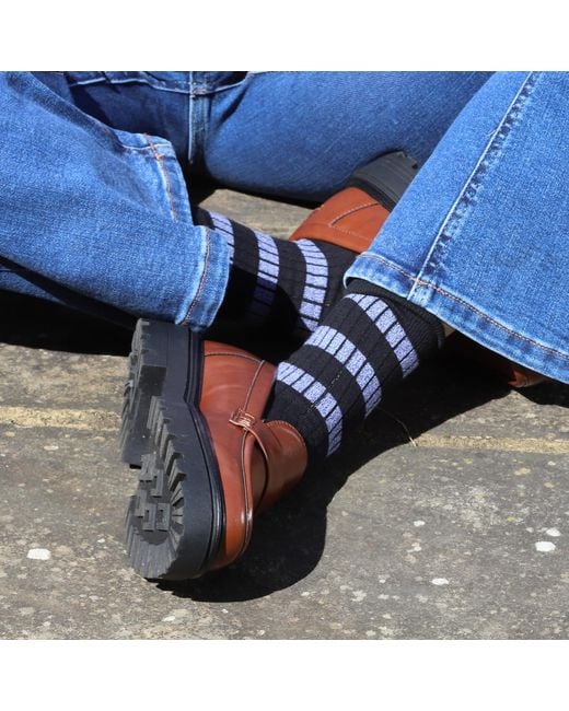 Peper Harow - Made in England Black Old School Socks –