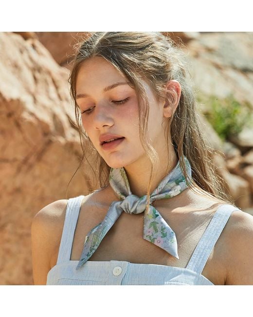 Ana Maison Gray Calm Place Twilly Scarf