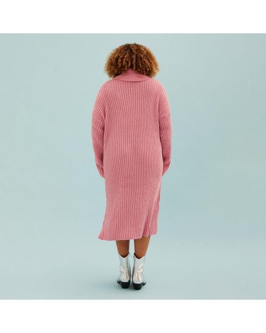 Cara & The Sky Joey Midi Dress Dusky Pink