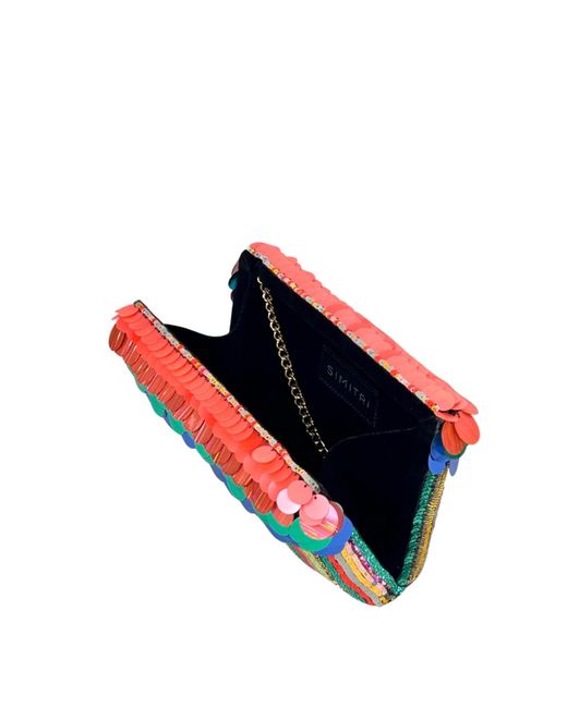 Simitri Red Guppy Clutch Bag