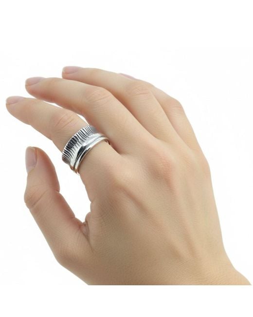 Tg-Jewellery by Tamara Gervasio Blue Barrel Ring – Unique Handcrafted Sterling Statement Ring
