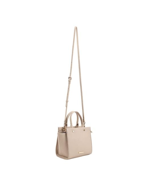 Paul Costelloe Natural Drini Leather Crossbody Bag