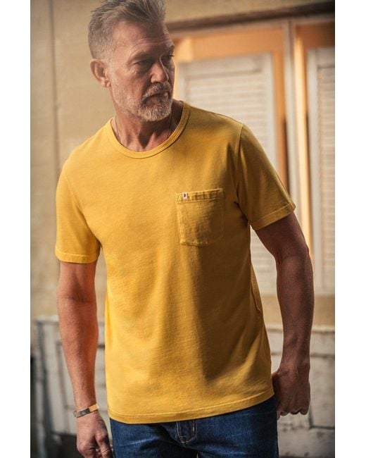 &SONS Trading Co Yellow Boxer Pocket T-Shirt for men