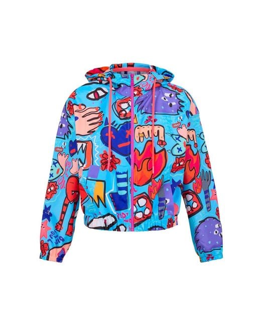 King Naked Blue Body And Soul Windbreaker