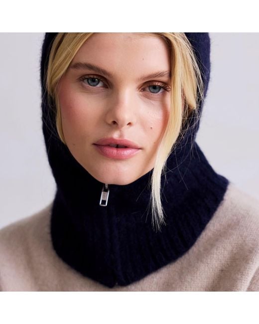 Arctic Fox & Co. Blue The Alpaca Zip Balaclava