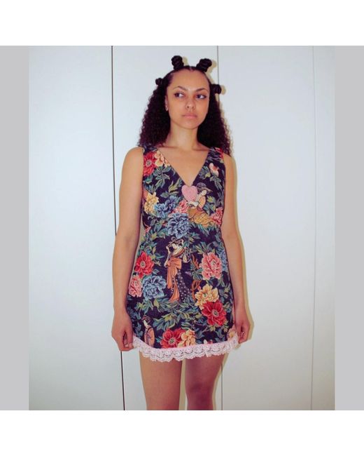 Couture to Your Door Green Petite Baby Doll Jade Garden Dress
