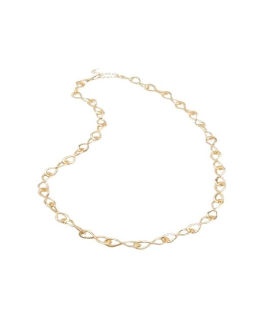 Saachi Metallic Infinity Chain Link Necklace