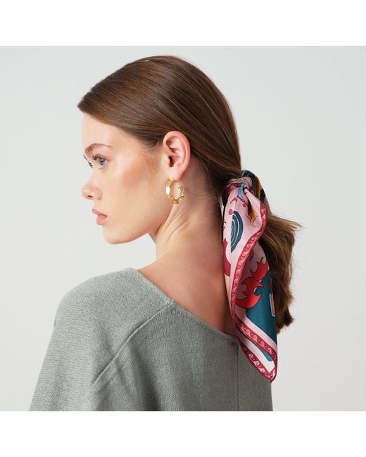 Iodes Red Amalfi Mini Foulard