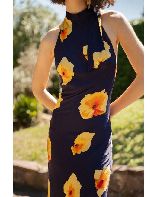 Mind Traveler Blue Pola Dress