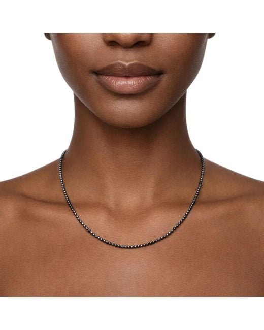 Rahul's Jewels Brown 16" Genuine Diamond Strand Necklace