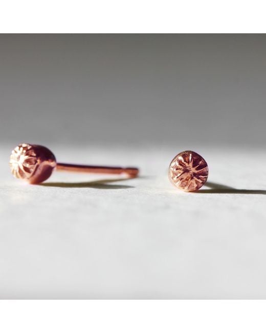 Lee Renee Metallic Poppy Seedpod Earrings
