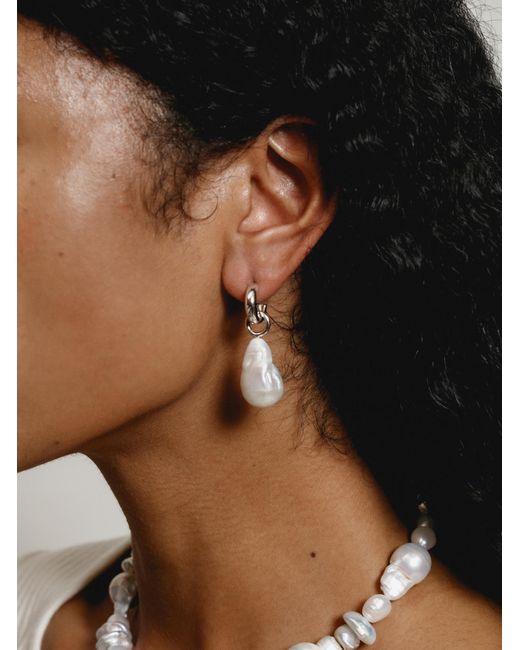 WOLF CIRCUS Suki White Pearl Earrings | Lyst UK