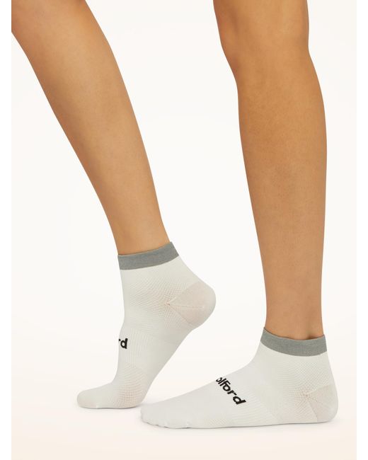 Reflective Sneaker Socks, Femme, /, Taille Wolford en coloris White