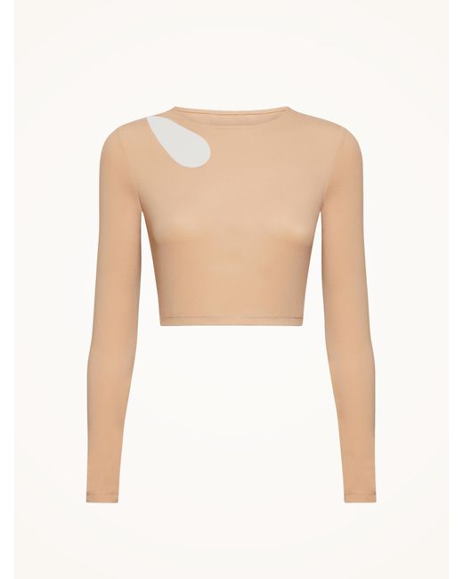 Warm Up Top Long Sleeves, Femme, , Taille Wolford en coloris Natural