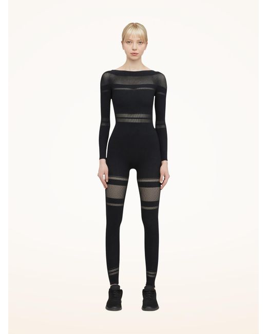 Net Lines Jumpsuit, Femme, , Taille Wolford en coloris Black