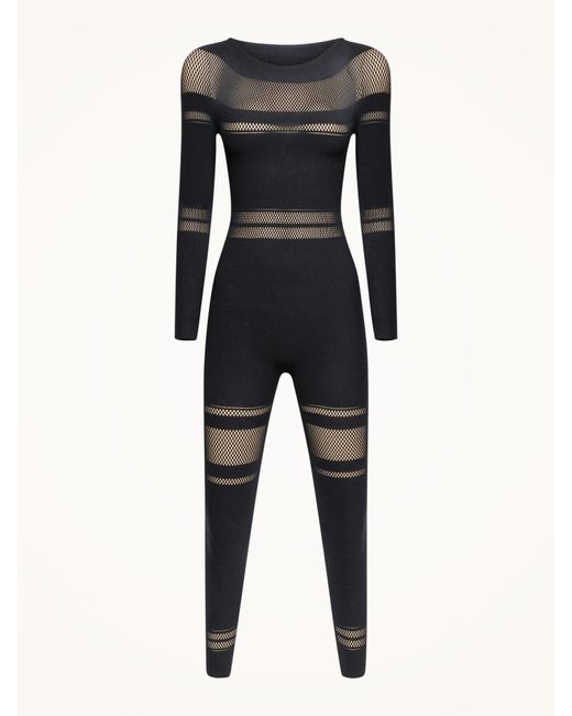 Net Lines Jumpsuit, Femme, , Taille Wolford en coloris Black