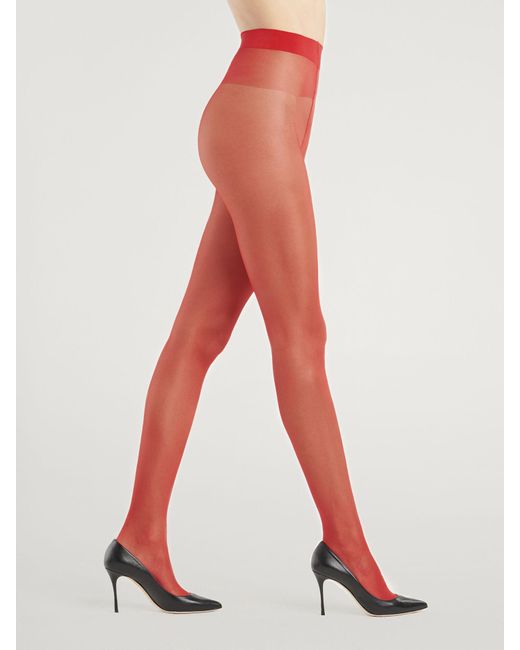 Satin Touch 20 Tights di Wolford in Red