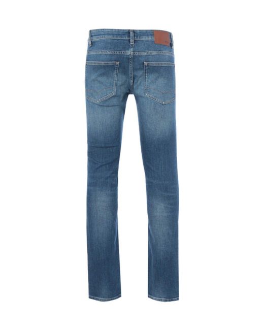 BOSS by HUGO BOSS Denim Delaware Aqua Stonewash Slim Fit Jeans in Blue for  Men - Lyst