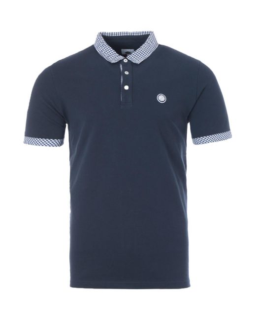 Cotton Gingham Collar Polo Shirt 