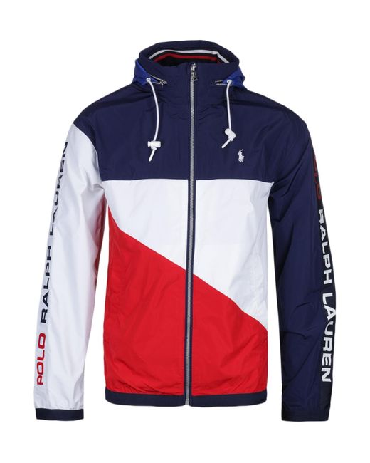 Polo Ralph Lauren Synthetic Water Repellent Jacket In Red For Men Lyst Australia