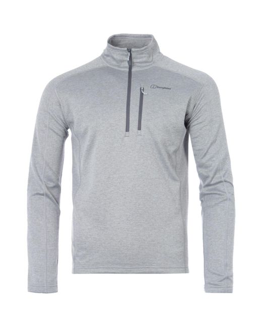 Berghaus Spitzer Half Zip Fleece in Grey (Grey) for Men | Lyst UK