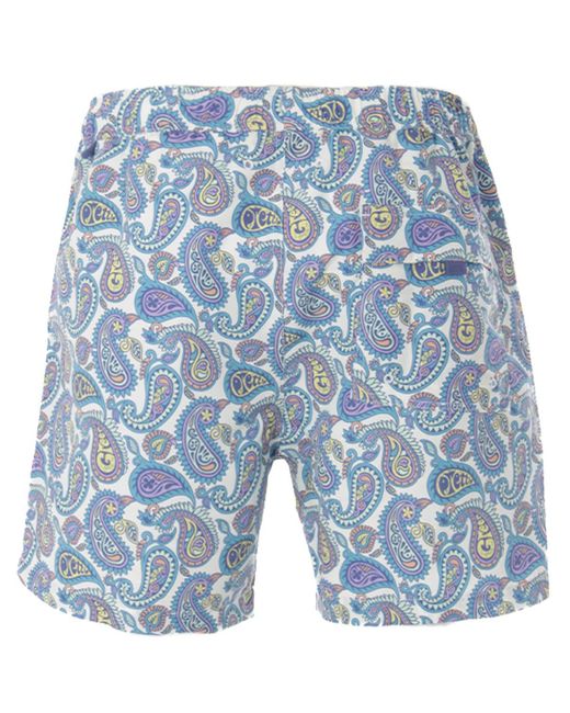 Synthetic Campbell Paisley Swim Shorts 