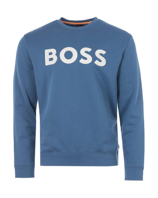 navy blue hugo boss sweatshirt