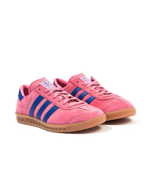 adidas Originals Suede Hamburg Trainers in Pink for Men | Lyst