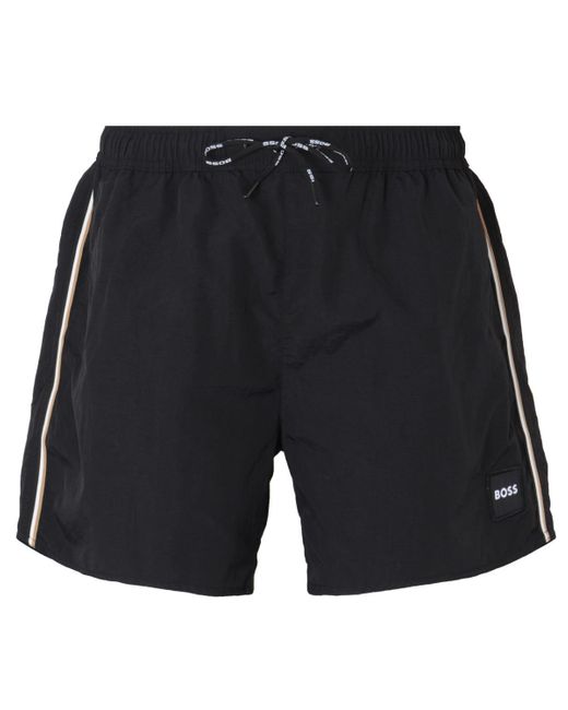 BOSS by HUGO BOSS Bodywear Lobster Swim Shorts in Black for Men Lyst UK
