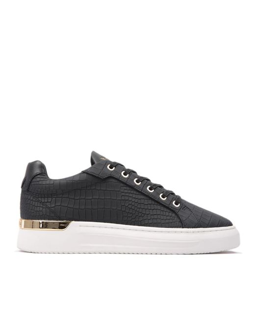 Mallet Grftr Leather Trainers in Black for Men Lyst