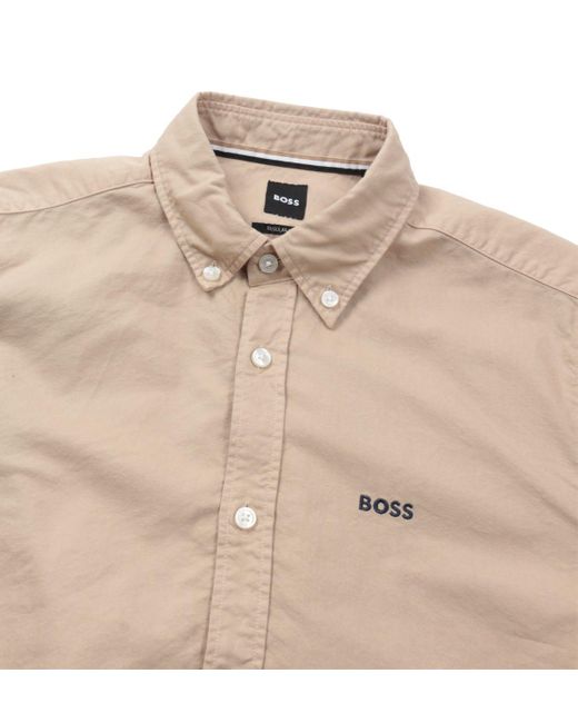 Hugo Boss Mens Button Down Shirt with Logo