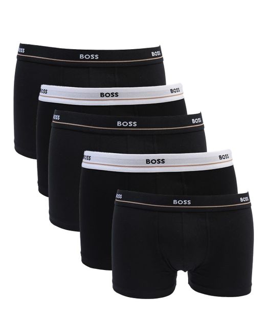 BOSS by HUGO BOSS Bodywear 5 Pack Essential Stretch Cotton Boxer Trunks