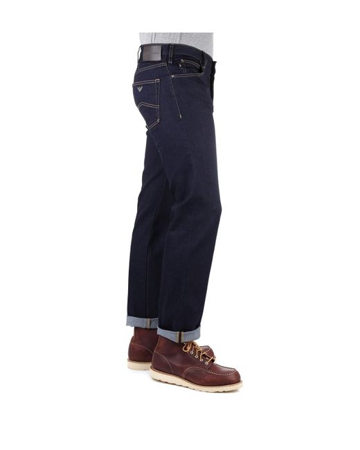 armani j21 regular fit jeans indigo