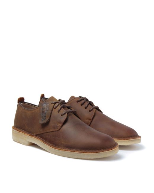 Clarks Beeswax Desert London Leather Shoes in Brown for Men | Lyst Canada
