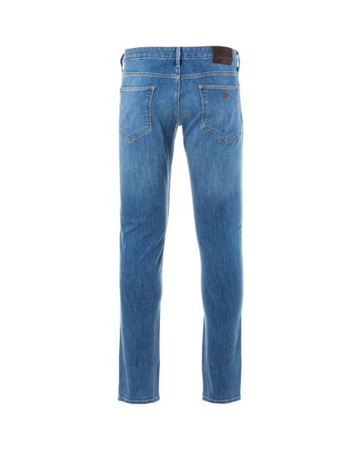 Emporio Armani Denim J06 Slim Fit Jeans in Blue for Men | Lyst