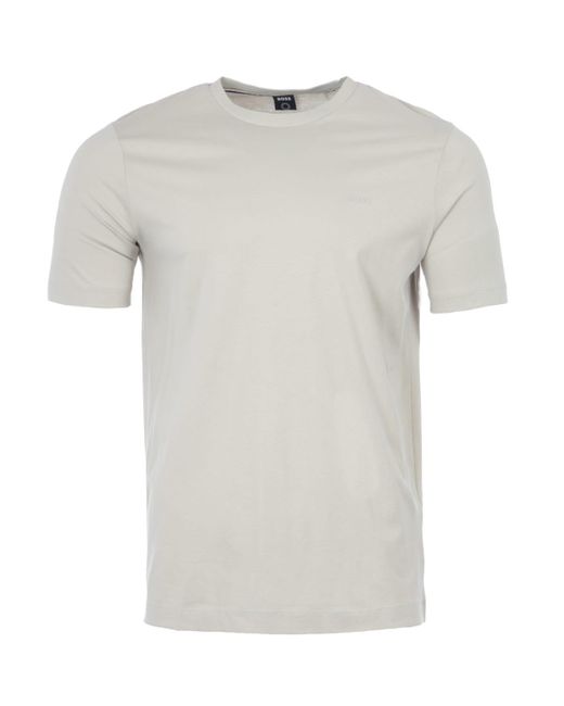 BOSS by HUGO BOSS Cotton Thompson Sustainable T-shirt in Beige (Natural)  for Men | Lyst
