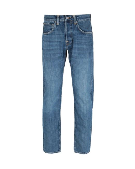 Edwin Ed-55 Regular Tapered Fit Blue Midori Wash Denim Jeans for Men - Lyst