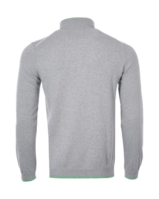 HUGO BOSS Cotton Zitom Half Zip Jumper 